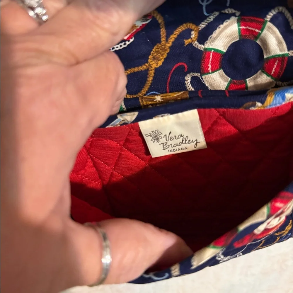 Vera Bradley Vintage and Retired Nautical Regatta 1995 Small Crossbody